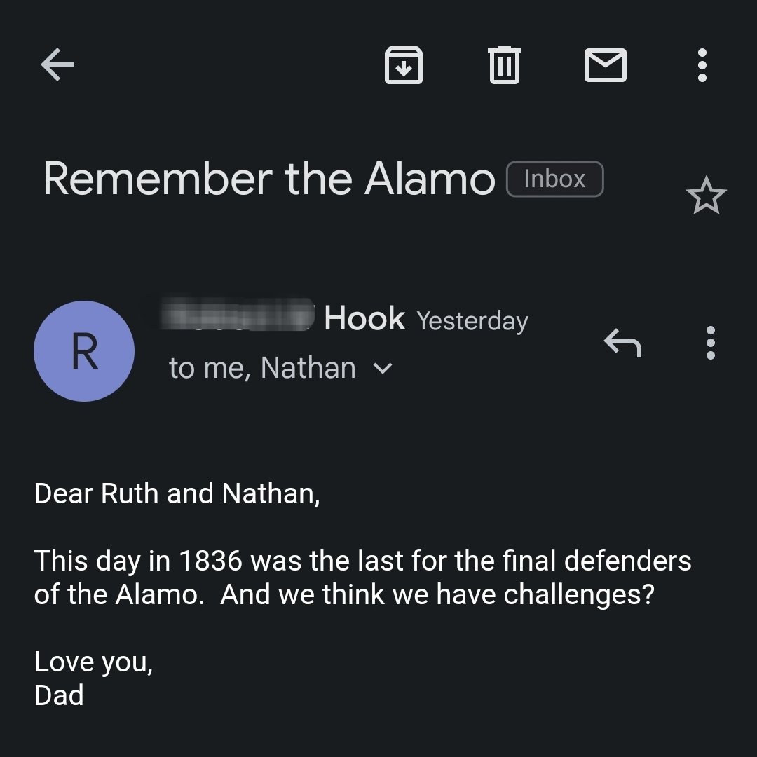 actual emails from my father