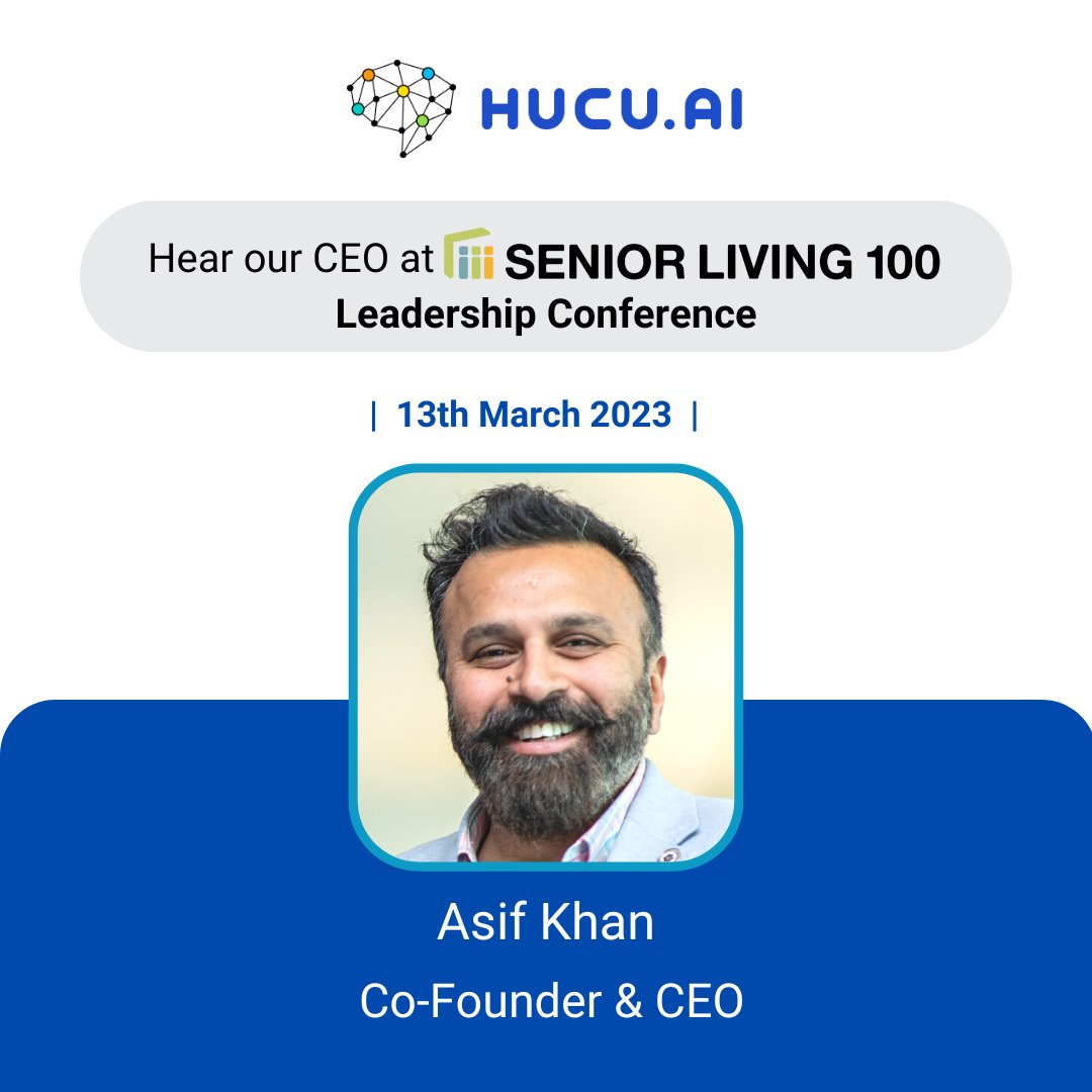 Join us at the Senior Living 100 Leadership Conference! hubs.ly/Q01FLD5x0
Hear from our CEO &amp; Co-Founder <a href="/AsifKhan/">Asif Khan</a> about how hubs.ly/Q01FLDq50 reduces staff burnout and improves compliance on Monday, March 13th at 1:25.

#hucu #seniorlivingconference #seniorliving100