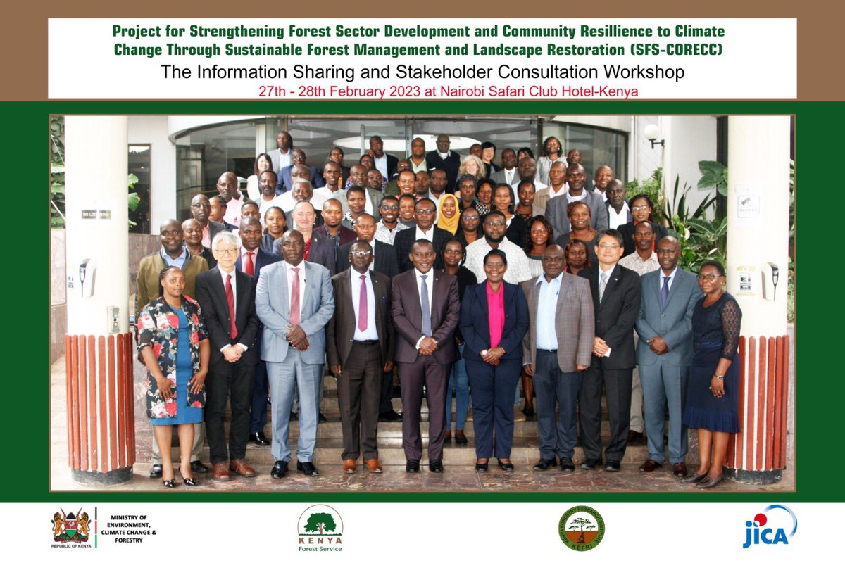 Project for Strengthening Forestry Sector &amp; Community Resilience to Climate Change through Sustainable Forest Management and Landscape Restoration <a href="/EphantusKim/">CPA Ephantus Kimotho C.B.S - PS Irrigation</a> <a href="/Forestry__Kenya/">State Department For Forestry Kenya</a> <a href="/KeForestService/">Kenya Forest Service</a> <a href="/jica_direct_en/">JICA - Japan International Cooperation Agency</a>  linkedin.com/posts/b%C3%A9a…