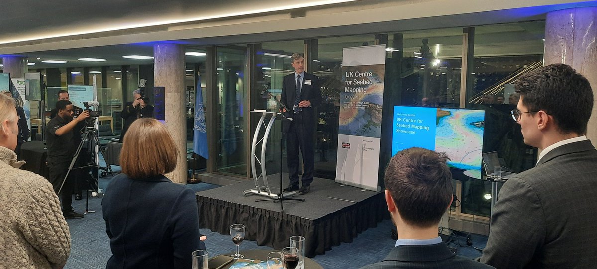 @UKHO CEO @RAdmPeteSparkes giving the keynote at  #UKCSM official reception. 'We must work together to protect the marine estate'. The little we have today is the 'iceberg of information'. So much more to acquire. 
#SeabedMapping  @UNOceanDecade #FullyMappedOcean
@seabed2030