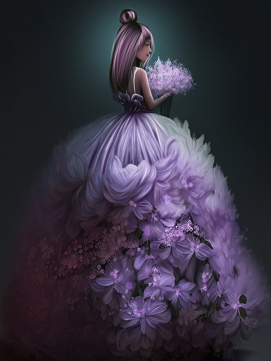 Good night Fam❤️

🔥New drop <a href="/objktcom/">objkt</a> 
❤️Collection "Flower- girls” Beautiful Lilac
📍Price : 
10 editions for 2.3 $TEZ

Link👇