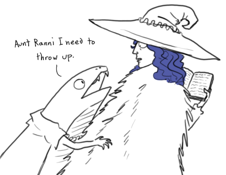 I'm finally feeling a little better. Time to draw. 