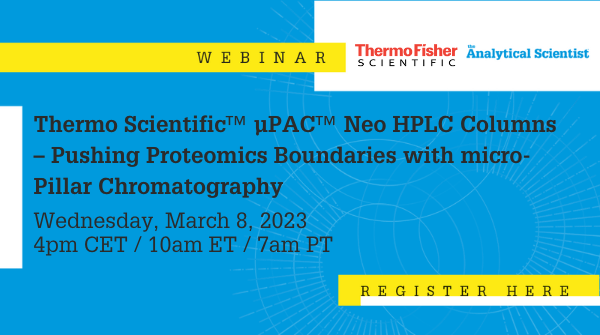 TOMORROW ⏳

Join our webinar where we will present the next generation <a href="/thermosci/">Thermo Scientific</a> µPAC Neo columns, specifically designed to further push the nanoLC separations to achieve deeper proteomic coverage with shorter runtime.

Event details and registrations 👇🏼
fal.cn/3woiO