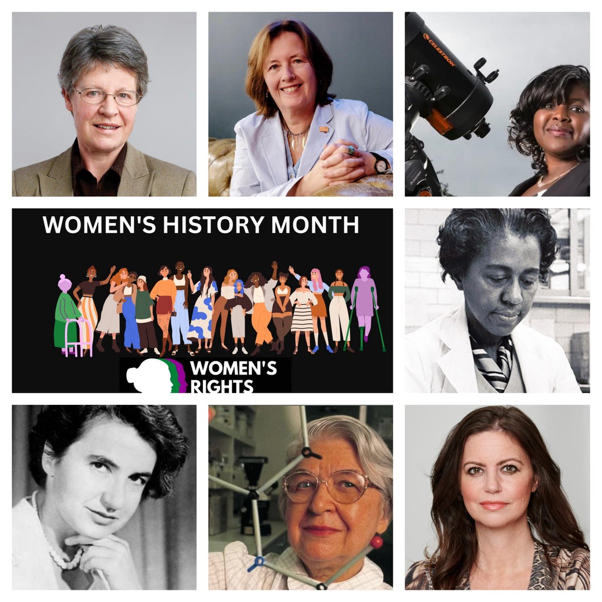 #WomensHistoryMonth
Has been running for a week now and we have showcased some amazing women 
Dr Jocelyn Bell 
Dr Rosalind Franklin
Stephanie Kowalek
Dr Marie Maynard Daly
Dame Deborah James 
Dr Maggie Aderin Pocock 
Carmel McConnell