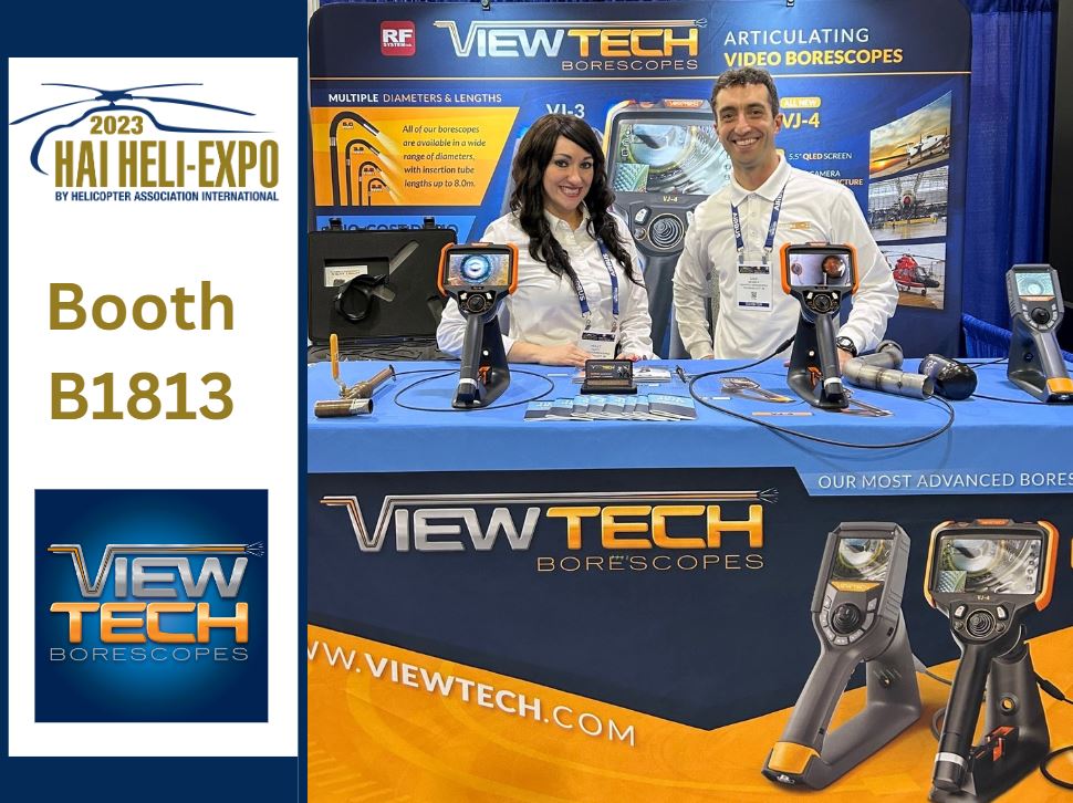 ViewtechScopes's tweet photo. Day 1 at @HeliAssoc #HAIExpo23!
Visit ViewTech Borescopes at Booth B1813 and trial our BRAND NEW VJ-4 #VideoBorescope for #maintenance, #inspections & #qualitycontrol procedures!
https://t.co/fxsAcXKXAK
1-231-943-1171
#HeliExpo23 #HELIExpo #HelicopterMaintenance #HAIHeliExpo https://t.co/Z6ZGv9AT7f