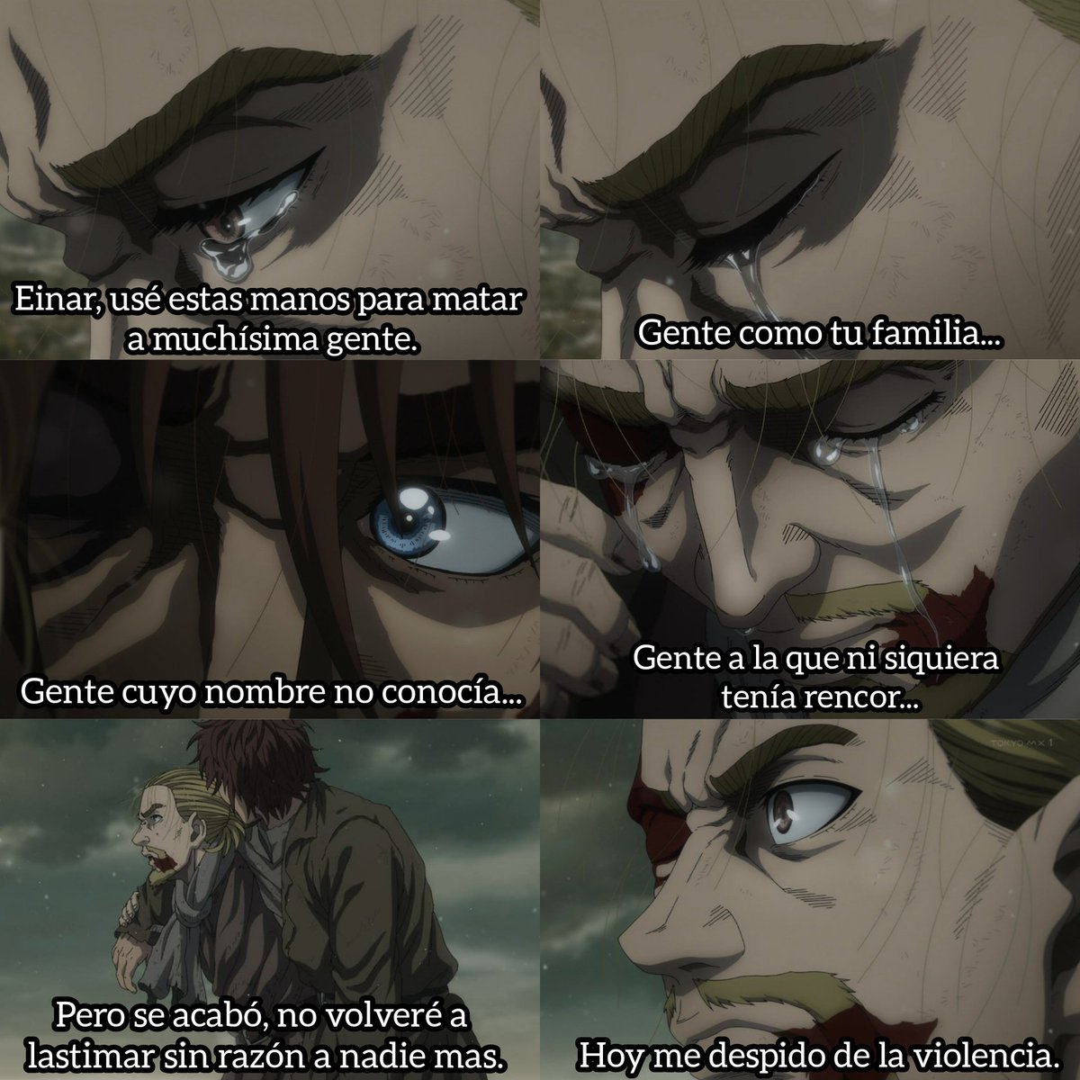 VinlandLatinoam's tweet photo. El juramento de Thorfinn. 
~Vinland Saga T2EP9 https://t.co/M4lvhXj1aO