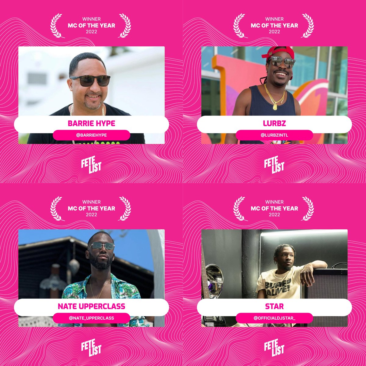 Announcing our MCs of the year. #fetelistawards