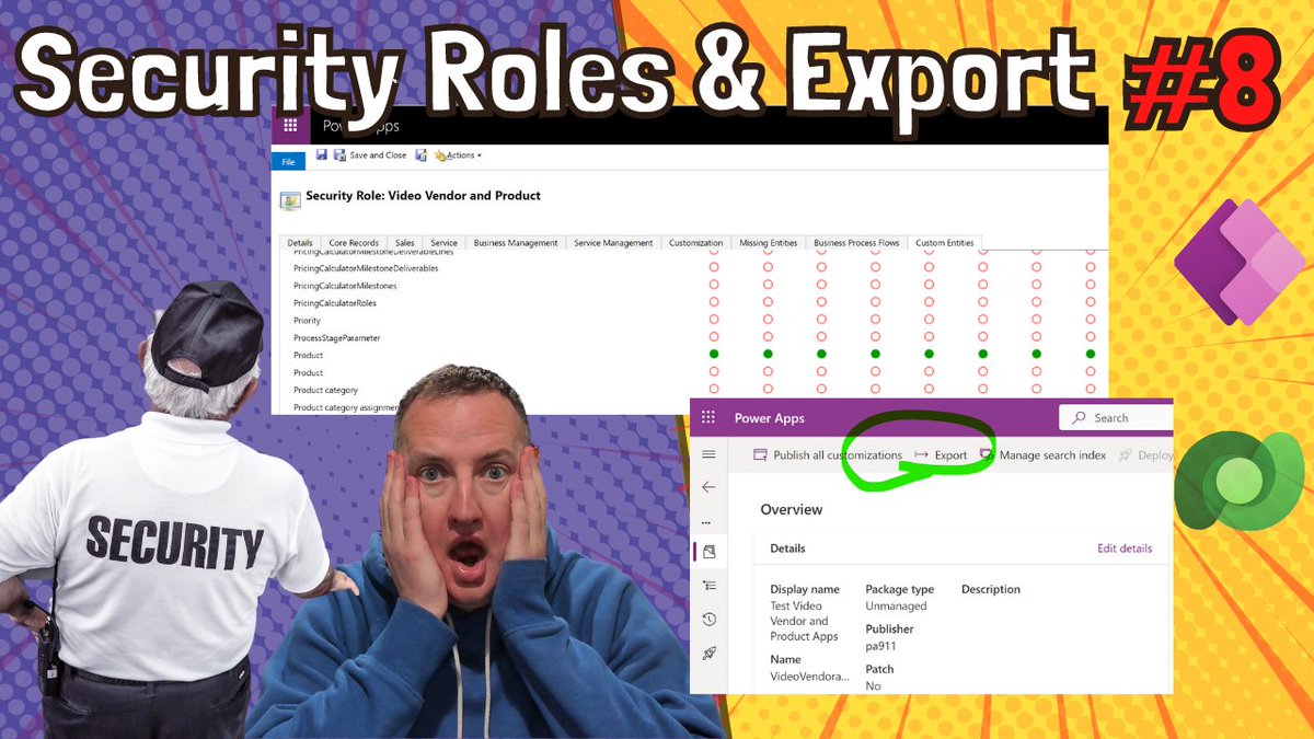 Don't worry. I didn't get exported to jail 🚓 I did make a pretty helpful video on Dataverse Roles and Exporting the solution though.

Check it out ➡️ youtu.be/7Qv1Qtsb5ew