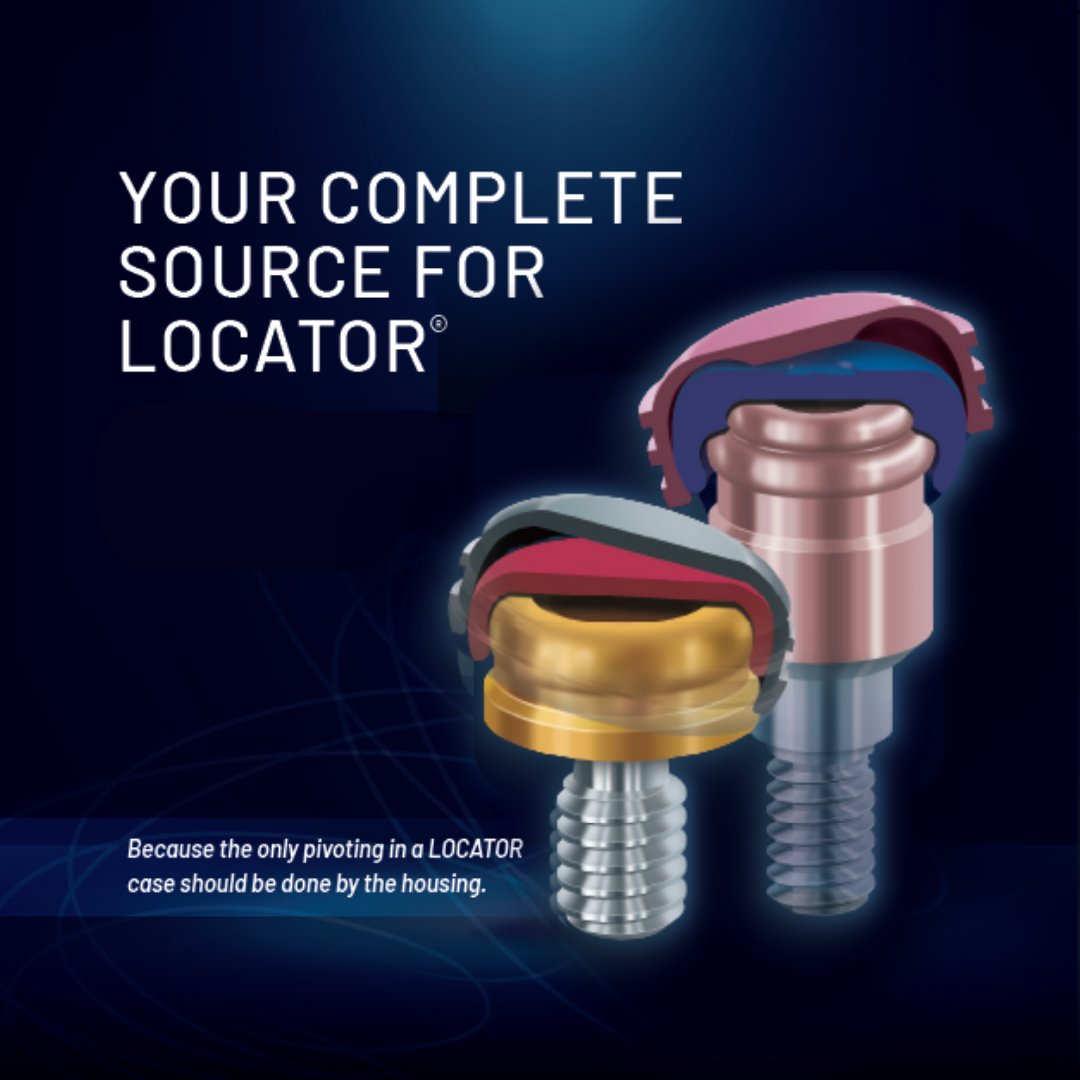 Find the LOCATOR and LOCATOR R-Tx attachments you need when you need them. From Astra to Zimmer Dental, from 0 - 8mm collar height, from abutments to processing males -- we've got you covered.

#removableprosthetics #overdenture #denturist #dentallab #implants #preatcorporation
