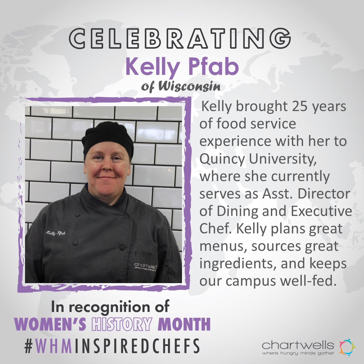 HawksDining's tweet photo. Hawks, we're celebrating #womenshistorymonth at the Cafe with a special #teachingkitchen featuring our very own Kelly Pfab. Drop by tomorrow during lunch and check it out! #hawksdining #WHM https://t.co/wcJrC1iopi