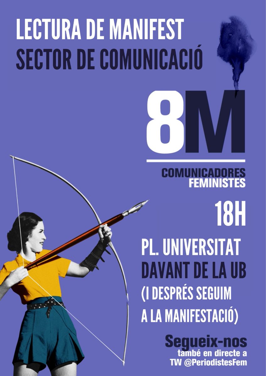 👎 El 73% de les comunicadores pateixen #ciberassetjament, segons la <a href="/UNESCO_es/">UNESCO en español 🏛️#Educación #Ciencia #Cultura</a>. Aquest #8M2023 crida amb nosaltres: #ProuAssetjamentPeriodistes. 
📍A les 18:00 h. a plç Universitat: porta un cartell amb un missatge que representi el ciberassetjament #8Mperiodismefeminista