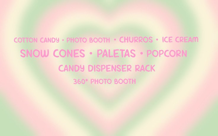~ #hellomarch ! - ⠀⠀⠀⠀⠀⠀⠀⠀ ⠀⠀⠀⠀⠀⠀⠀⠀⠀ ⠀⠀⠀⠀⠀⠀⠀⠀⠀ ⠀ ⠀
❥ Excited to sweeten all lucky charms! 

Services:
#cottoncandy • #popcorn • #churros • #snowcones • #icecream • #photobooth !

In #losangeles and in between #sandiego and #palmsprings !