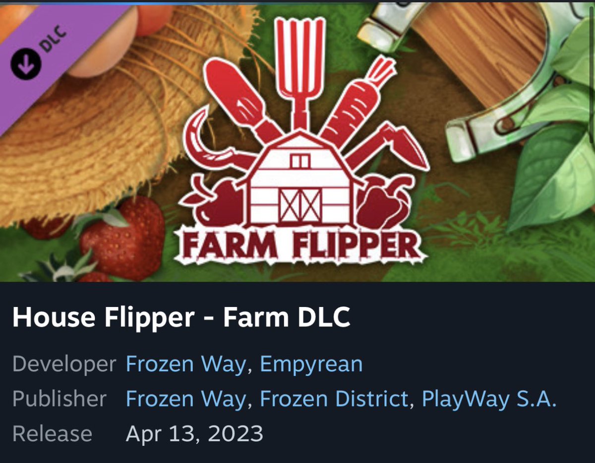lokidotter's tweet photo. There seems to be a lot of simulation game news the last week or so. Besides life sims we finally have a release date for #houseflippersgame #farmflipperdlc https://t.co/8vVfzyUhRD