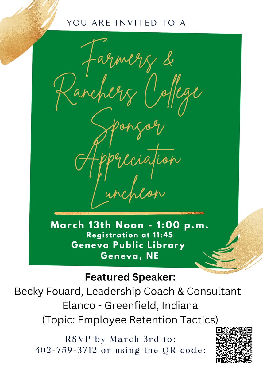 We are opening up a special program held March 13th at noon in Geneva to the public. Program on Employee Retention. See the flyer for more info. 
Link to registration can be found: forms.office.com/r/sEdTWFqGUX