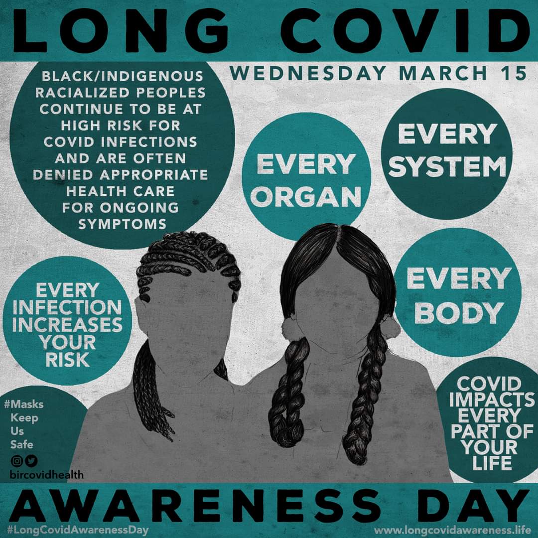 Missy_Ports's tweet photo. Long covid awareness day 15th March 2023. We need more research &amp; support. 
#LongCovid 
#LongCovidAwarenessDay 
#LongCovidAwarenessMonth 
#Longcovidsymptoms 

@LongCovidSOS 
@LongCovidAdvoc https://t.co/ymfMSxkO3O