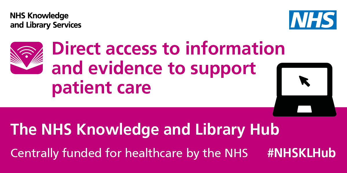 Healthcare evidence and knowledge is now a simple search away. Centrally funded so free to NHS staff and learners. 7000+ journals, OUP handbooks, clinical decision support tools, guidelines plus clinical/medical databases orlo.uk/dRTRP #NHSKLHub #NHSKLS