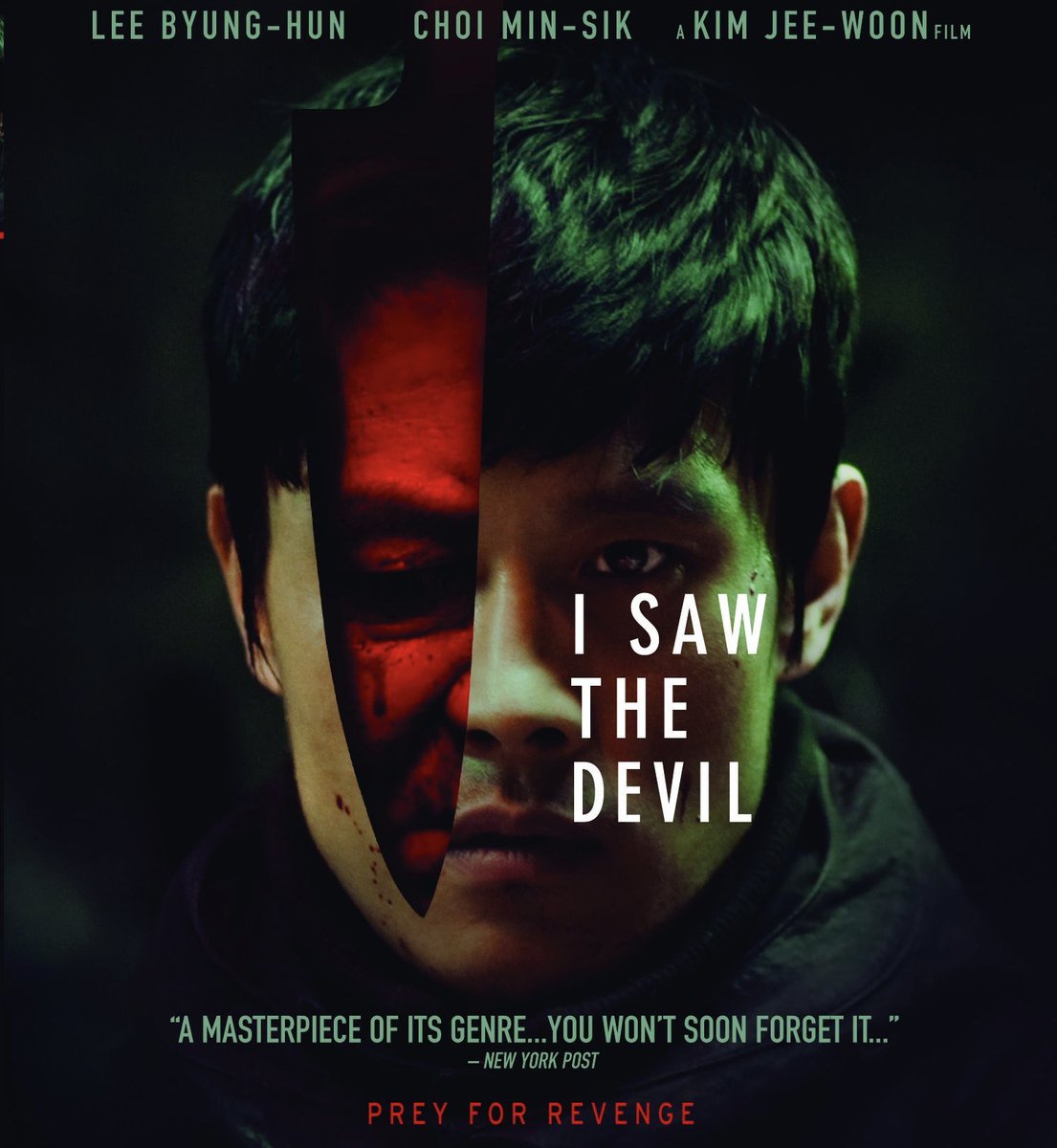 Coming to #4KUltraHD 

Directed by #KimJeewoon 

Written by  #ParkHoonjung 

Starring #LeeByunghun and #ChoiMinsik 

I Saw The Devil (2010) 

#FilmTwitter #PhysicalMedia #Horror #HorrorMovies #HorrorFilms