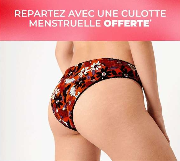 Dealabs's tweet photo. 👙 
Une culotte menstruelle totalement gratuite, faut juste aller la récupérer en magasin 👇
➡ https://t.co/KeQIYipF2M ⬅ 
#bonplan https://t.co/U3WFf3Ydjd