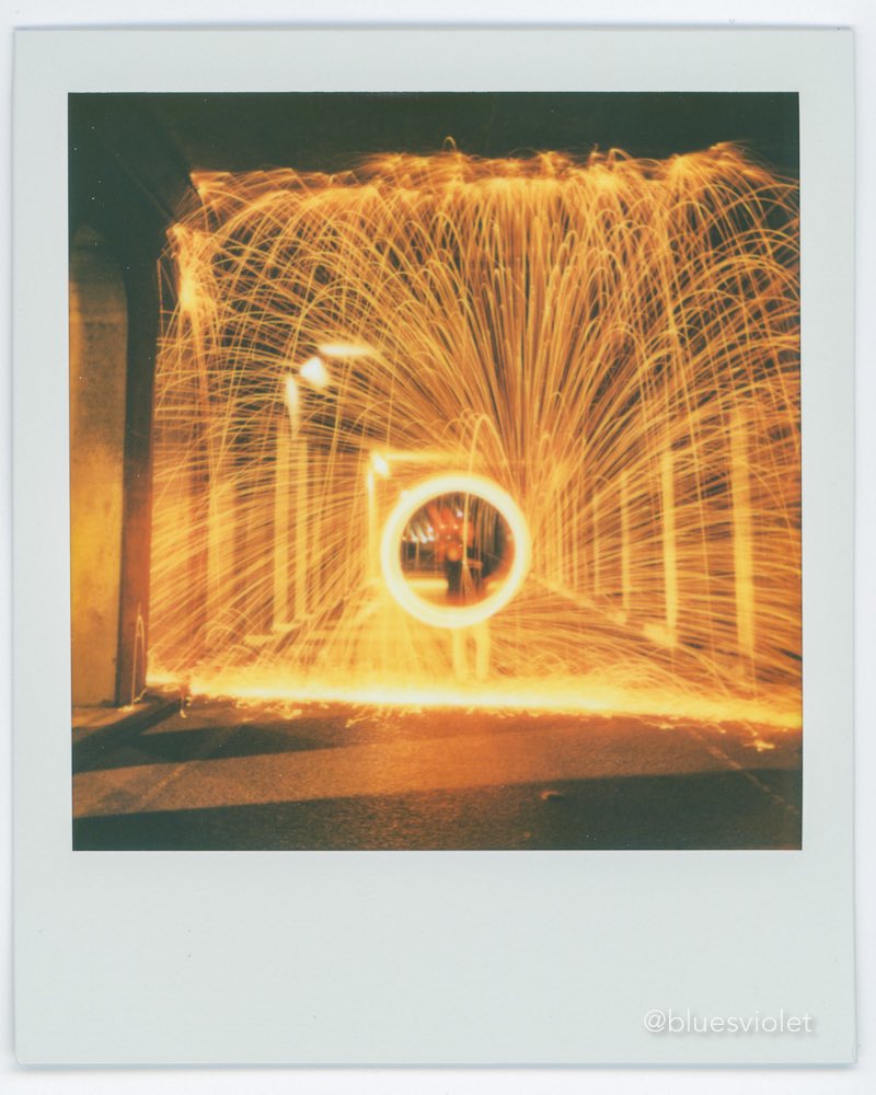 I don't mean to be complacent with the decisions you made

 - Polaroid Now+
 - Polaroid iType film

#longexposure #longexposureoftheday #polaroid #polaroidnowplus #instantfilm #shootfilm #analogphotography #spinningwool #steelwool #steelwool #steelwoolphotography
