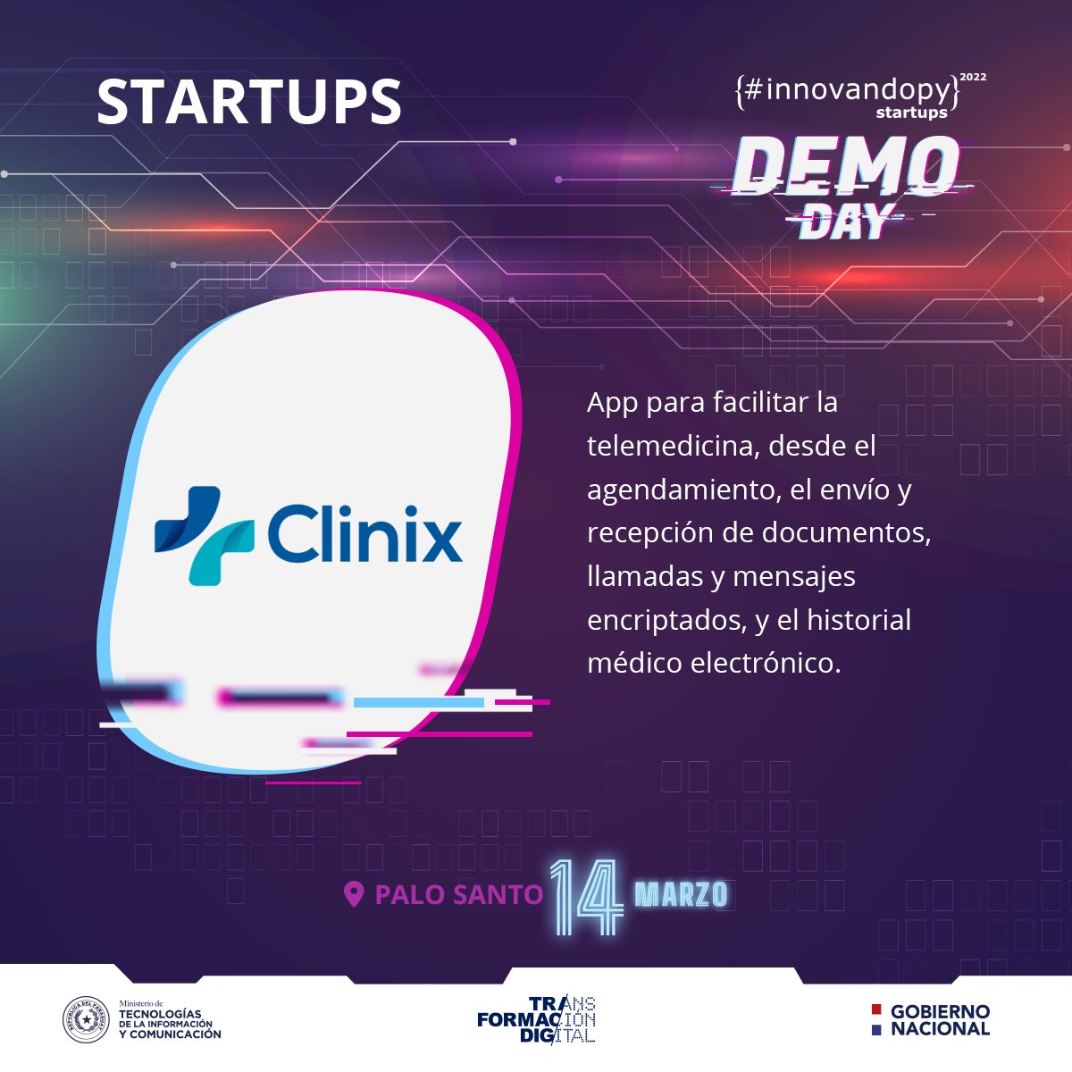 Miticpy's tweet image. #InnovandoPY | ¡Ellos ya están listos para el #DemoDay!

Tras un intensivo programa de incubación de startups, los emprendedores digitales están ansiosos por presentar su producto ante el público e inversores locales.

Conocé las startups acá ⤵️