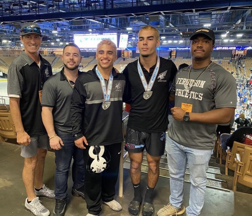 FergusonFalcons's tweet image. With yet another state tournament finished!  Ferguson welcomes its newest state placers
160:
Matthew Alemany 5th place
170:
Matthew Hernandez 6th place
•
•
#statetournament2023 #pintowin #fergdoesitbetter