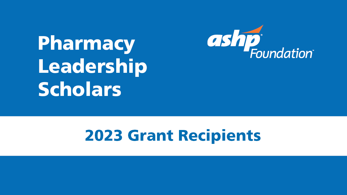 ASHP on Twitter "RT ASHPFoundation The ASHP Foundation is thrilled