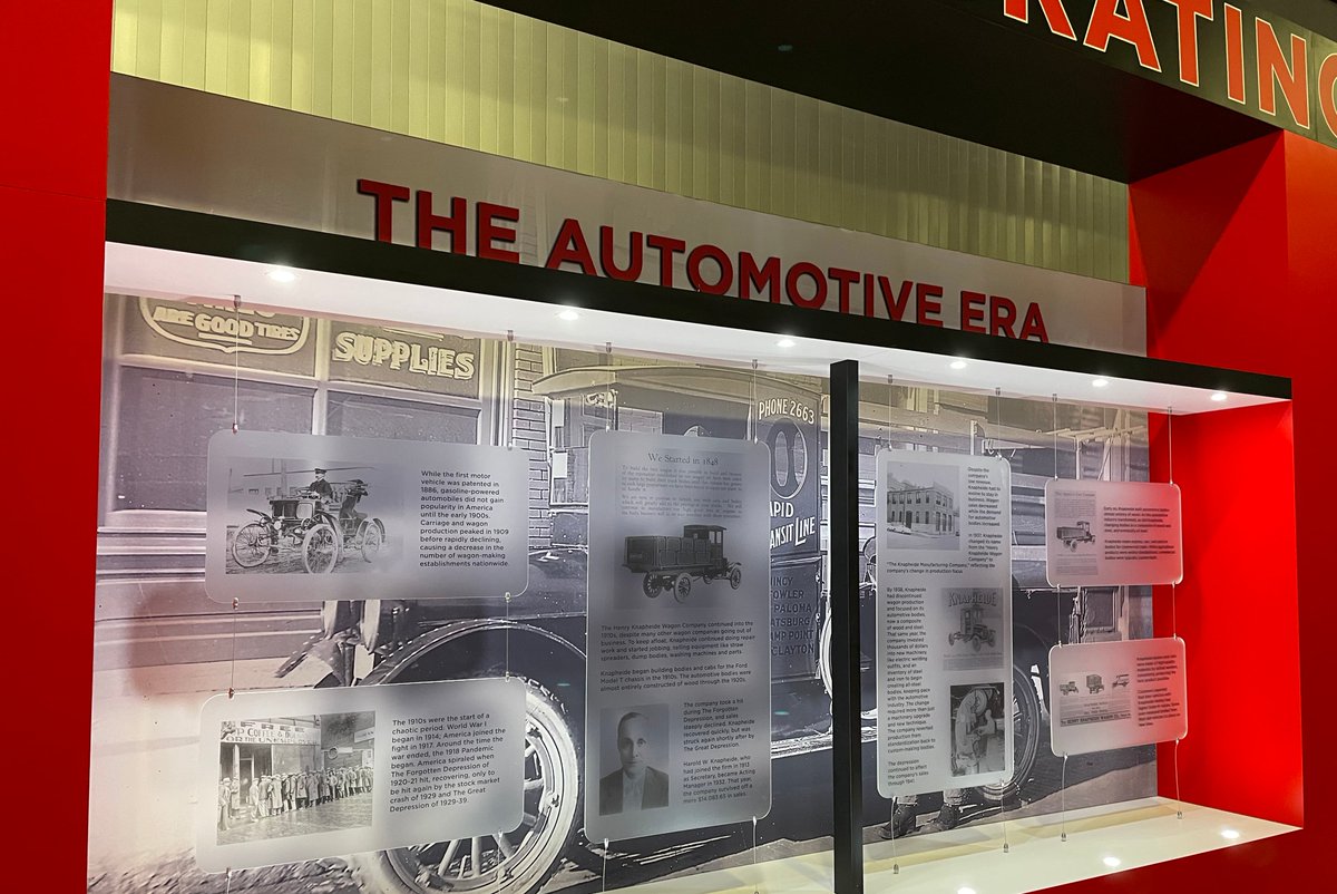 Knapheide1848's tweet photo. Check out this sneak preview of our @WorkTruckWeek booth. Don’t forget to stop by #Booth2001 tomorrow to check out our heritage and new work vehicles on display! #Knapheide #WorkTruckWeek #WTW23 https://t.co/1QjjnRBn2b