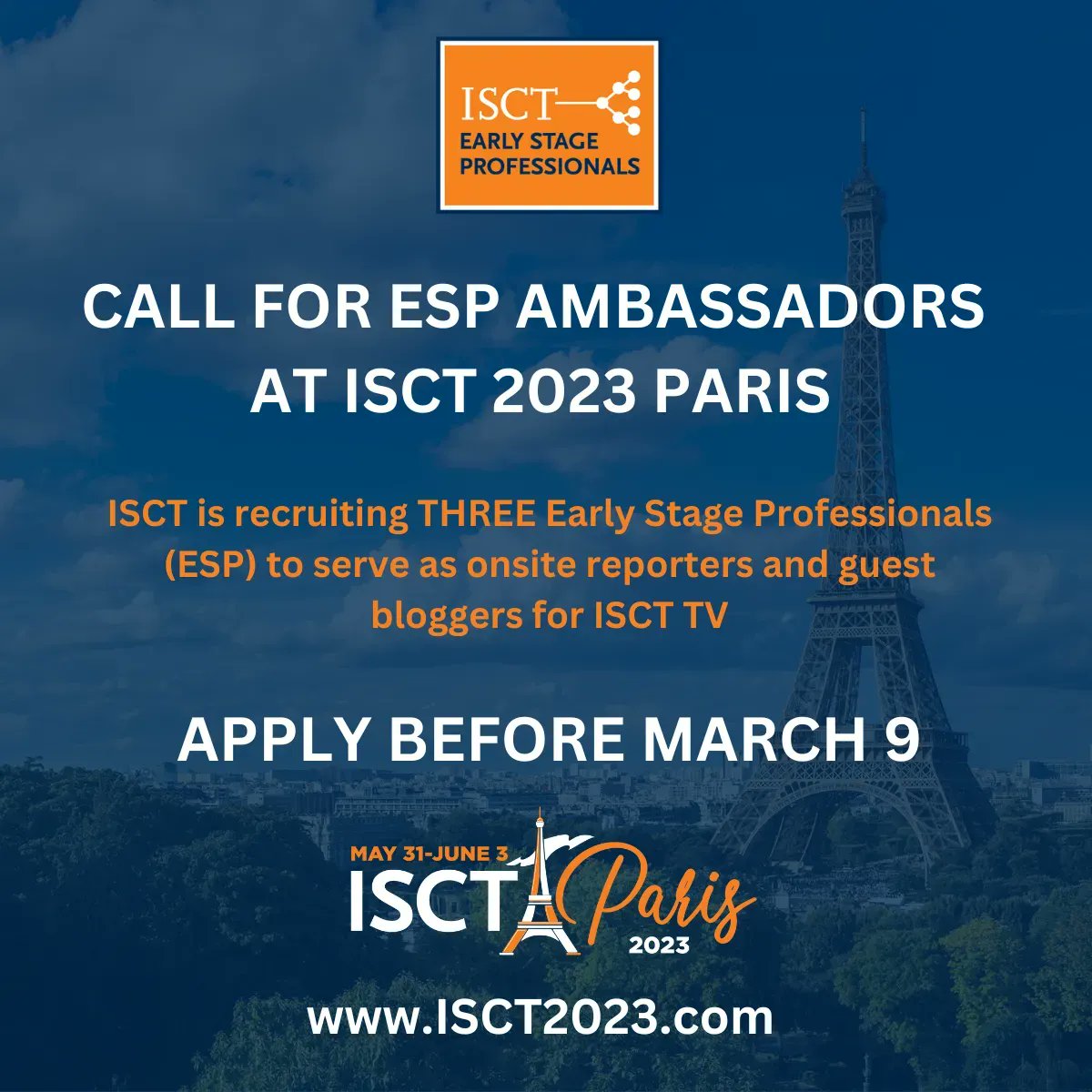 ISCT on Twitter " Attention ISCT EPS Members Want to get invoved at