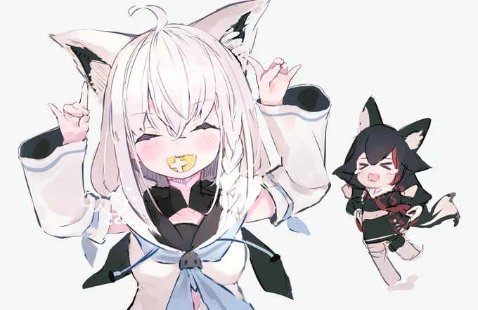 #絵フブキ #この雑な線から生み出される神絵師のイラストが見たい 