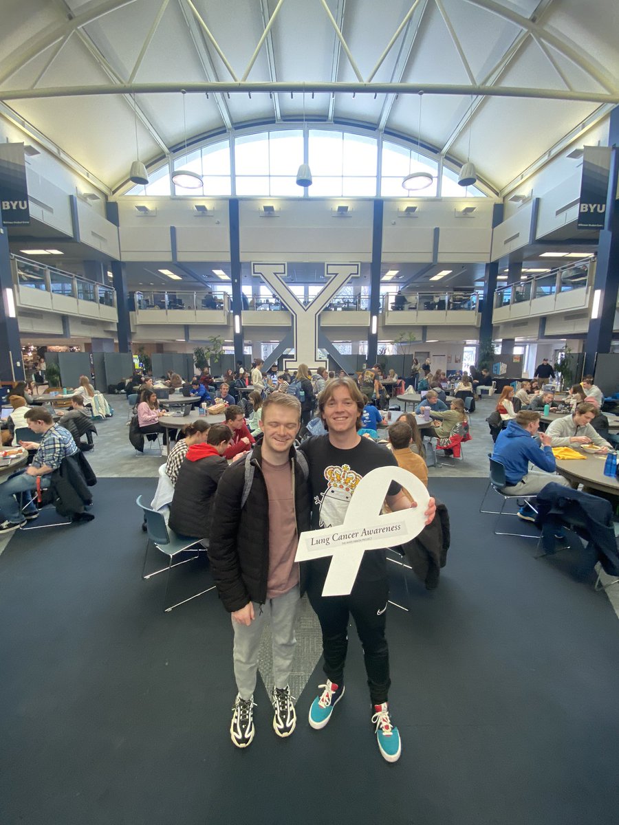 2nd stop! <a href="/BYUCougars/">BYU Cougars</a> campus <a href="/TheWRP4LC/">The White Ribbon Project™</a> <a href="/AmLungCSI/">ALCSI</a> tour #ShowYourRibbons #BuildingCommunity #leadingwithlove #changingthefaceoflungcancer #lcsm <a href="/TomVargheseJr/">Tom Varghese Jr. MD, MS, MBA, FACS, MAMSE 🇺🇸</a>