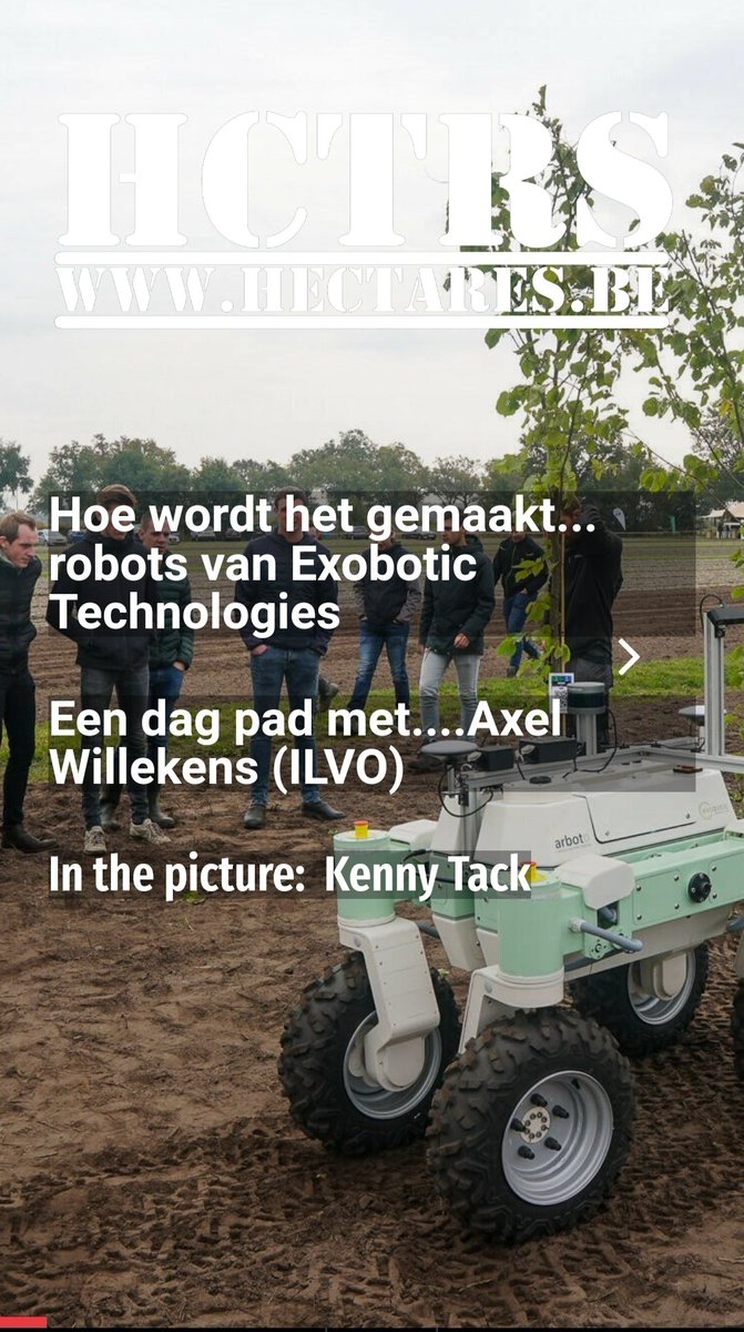 De nieuwste <a href="/hectaresbe/">Hectaresbe</a> is gepubliceerd! hectares.maglr.com/hectares-2023-…

Met veel aandacht voor robots, verslag van Miniatuurbeurs, een Unimog als stille getuige en soja in Vlaanderen! <a href="/ILVOvlaanderen/">ILVO</a> <a href="/EAZWind/">EAZ Wind</a> <a href="/ExoboticTech/">Exobotic Technologies</a>