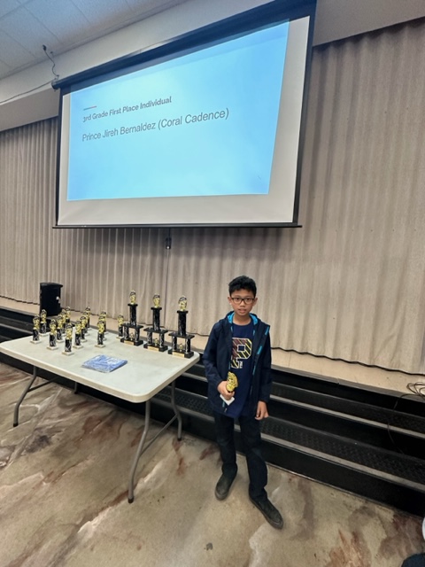 CoralAcademyLV's tweet photo. Congratulations to the #CoralAcademy #MathTeam and their Coach Mr. Marul. 

Sandy Ridge Campus hosted https://t.co/CQDhDqiDGk Qualifying Contest for elementary students on Saturday. A huge shout out to our 8th-grade students Stefanie L., Dhruvi P., Neha B., Alyssa M., and our staff Mr. Khurmet and Mr. Mikail since they helped to run the contest. We would like to thank Mr.Hambleton for bringing his students and staying with them during the contest to support students.

CASLV Windmill Campus received the best team score among 6th graders so they received Sweepstakes Award.  

11 #CoralAcademy students qualified to compete in the State Competition and some top scorers are as follows. Please click the link below for details;

https://t.co/625ElO1fT3

The top scores in each grade level are as follows,
 
Third grade:
3rd - Isaac Z.(Coral Tamarus)
2nd - Gavin H. (Coral Centennial)
1st - Prince J. B. (Coral Cadence)

Fourth grade:
1st - Julian H. (Coral Tamarus)

Fifth grade:
1st - Ethan Lac T. (Coral Windmill)

Sixth grade:
3rd - Rithik G. (Coral Windmill)
2nd - Dhruv S. (Coral Windmill)
1st - Lentaro T. (Coral Windmill)

Photos: https://t.co/9Q4fpcrfRD

Thank you to all who helped during the contest.

Go #Falcons!

#CASLV
#BestOfLasVegas
#CoralAcademyWinmill
#CoralAcademyCadence
#CoralAcademyTamarus
#CoralAcademySandyRidge
#CoralAcademyCentennialHills
#CoralAcademyofScienceLasVegas