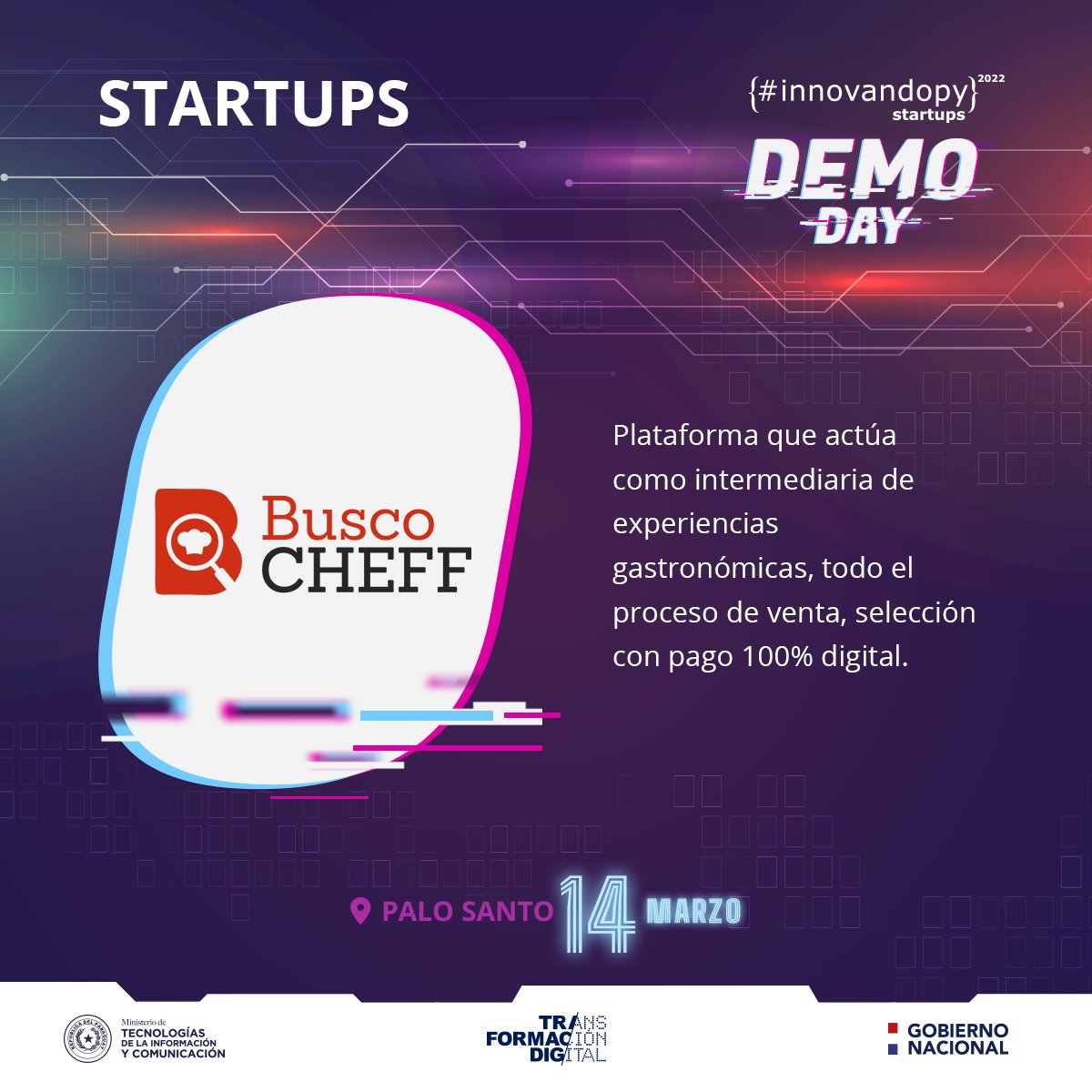 Miticpy's tweet image. Podés ver más información ingresando a startup.innovando.gov.py

#InnovandoPY