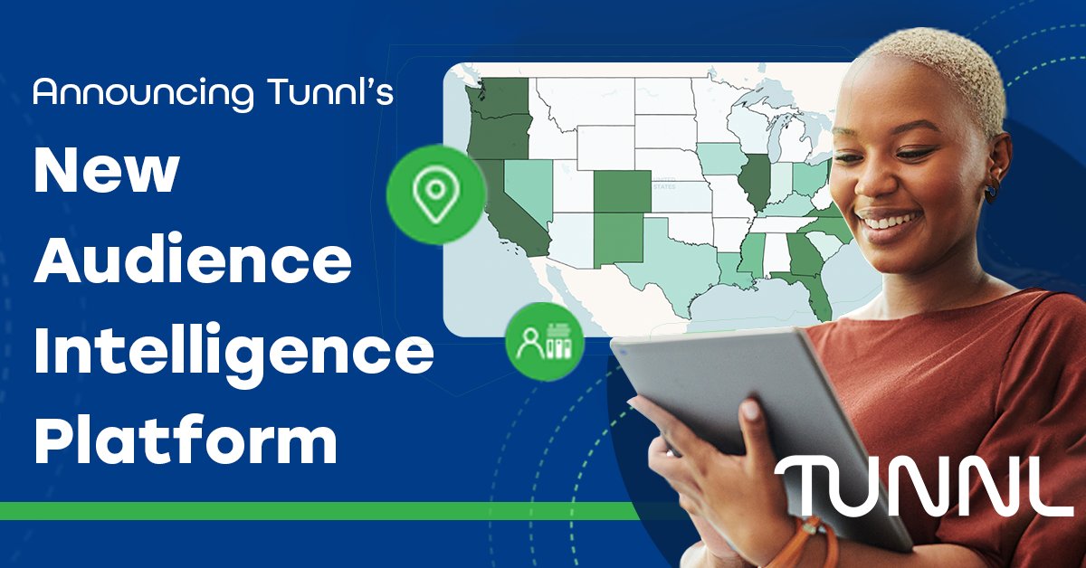 TunnlData's tweet photo. Our new #audienceintelligence platform is live! Built for advertisers and agencies seeking to maximize the reach of their issue-based campaigns, our new platform offers a singular access point to all of our #audiences, #insights, and tools. Read about it: https://t.co/FfqVHmf6vk. https://t.co/OWuvpPVT06
