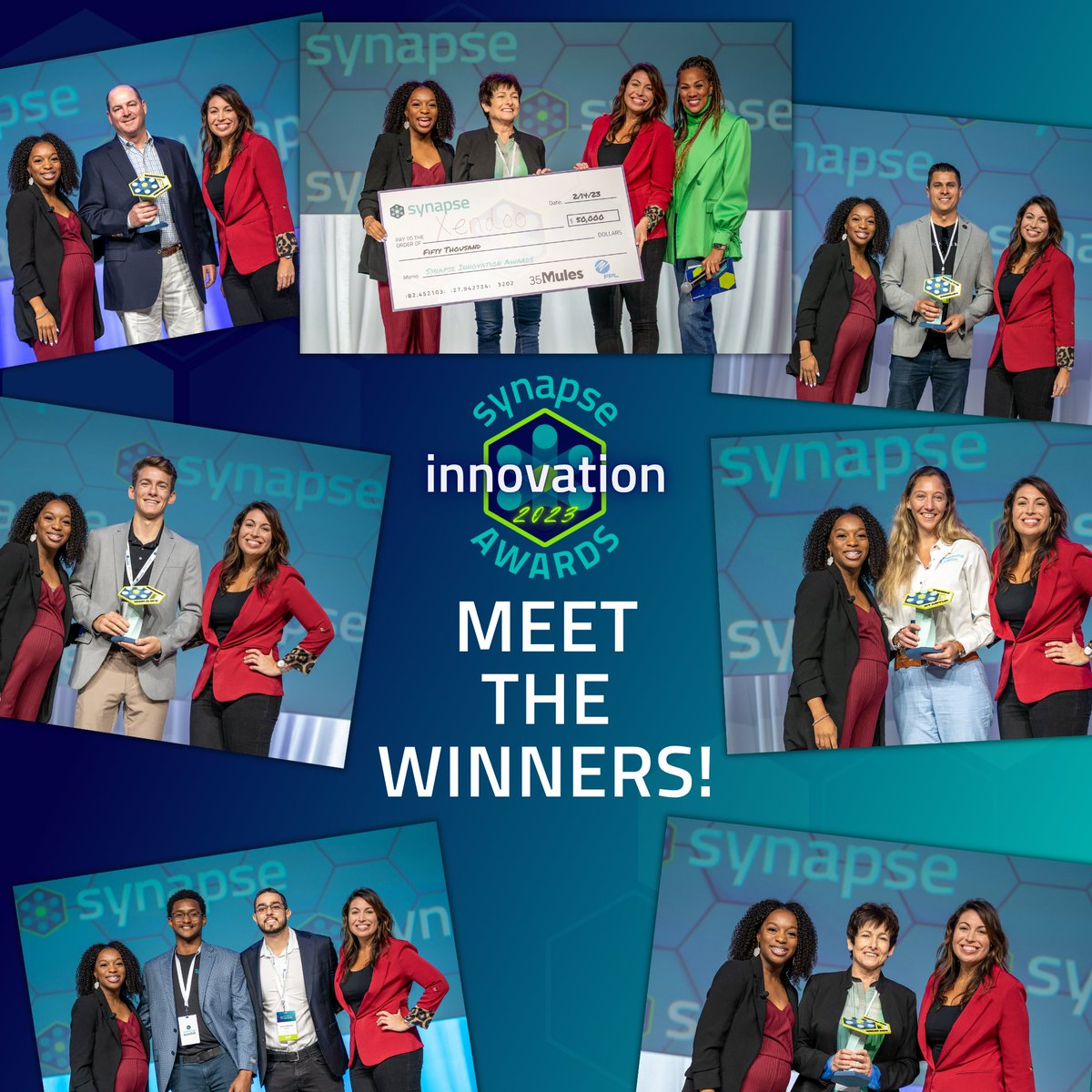 Announcing the 2023 Synapse Innovation Awards winners! 👏

These companies presented their innovative businesses in front a panel of judges  &amp; thousands of attendees at #SynapseSummit. Meet the winners of each category &amp; cash prize from <a href="/insideFPL/">Florida Power & Light</a>! 👇 #InnovationLivesHere