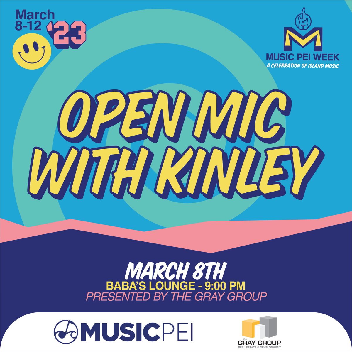 KINLEYmusic's tweet photo. Tomorrow is the day!! We kick off @MusicPEI week on Wednesday at Open Mic with KINLEY (me ๐) ๐ค !! Come on down to @babaslounge from 9-Midnight! ๐ ๐ ๐ถ Lots of surprises! And prizes! ๐ Presented by @thegraygroupinc #musicPEI #musicPEIweek #openmic #party SEE YOU THERE! ๐๐ฝ ๐ชฉ https://t.co/6hEjsv71qt