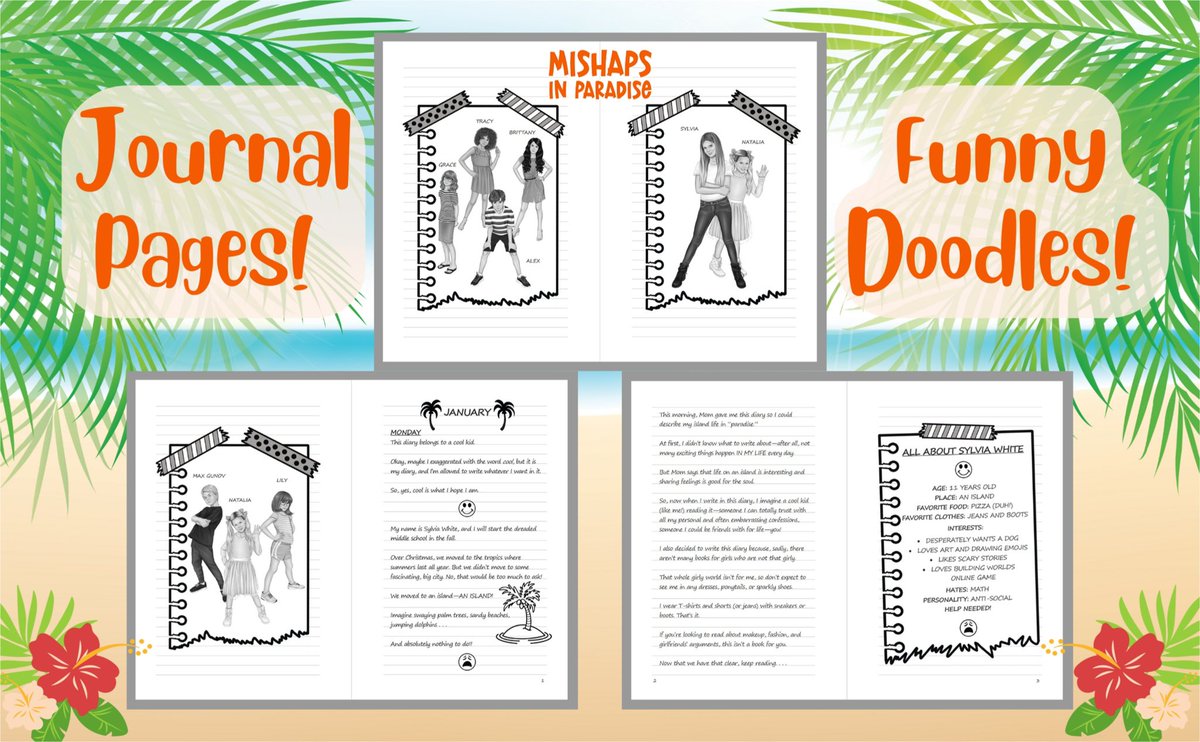Do you like easy-to-read, humorous books with journal pages and funny doodles? 🏝 Read Mishaps in Paradise, a new middle grade series for girls ages 8-12. 
mishapsinparadise.com

Mishaps in Paradise 1: Diary of an Island Girl
amazon.com/dp/1959739018
 
#mishapsinparadise #books