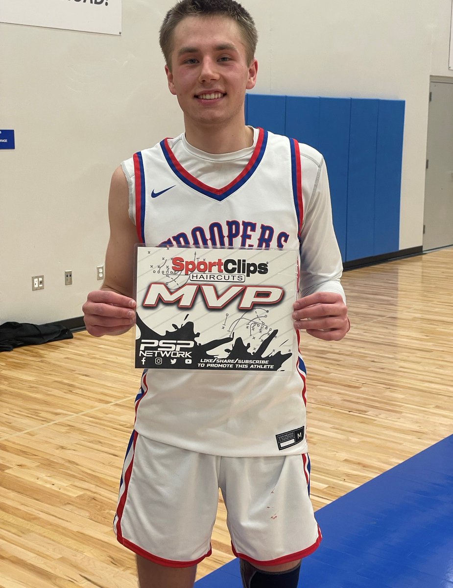 🏀Conner Kerzman scored 23 with his efforts to advance the Garrison Troopers to the Region 5 Semi-Finals! He's our Sport Clips Haircuts MVP of the Game!

⏪📺💻📱 Full Replay: youtube.com/live/GCxlP4Pro…