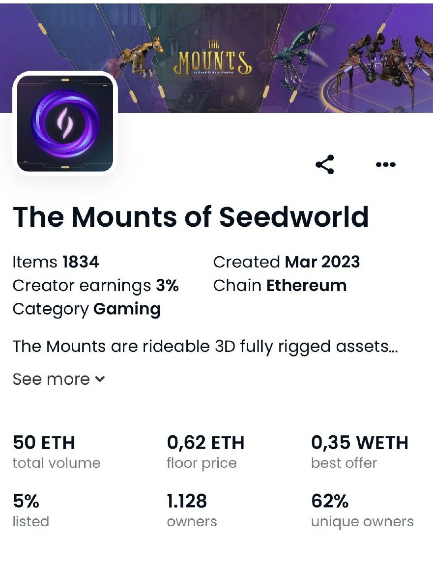 PabloXBT's tweet image. İlk #Nft de yüzüm gerçekten güldü teşekkürler @SeedifyFund 

#Floor 0.6 #eth başarılı 🔥

#TheMounts