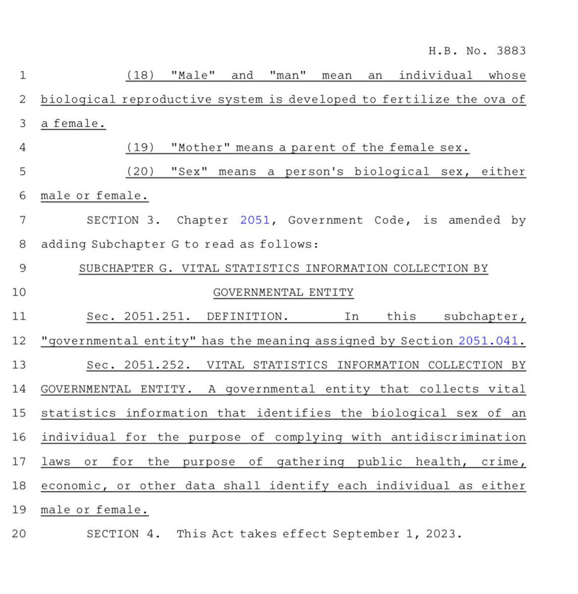 👩 HB 3883 was filed today by @EllenTroxclair and answers - once and for all - the question #WhatIsAWoman #WomensBillOfRights #WBOR @IWF @WomensLibFront