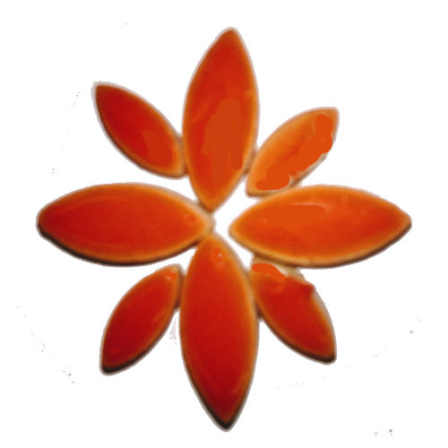 Glazed ceramic petals for mosaics and craft includes small (14mm x 6mm x 5mm) and large (20mm x 9mm x 5mm) mosaicsupplies.co.uk/product-catego… #WestMidsHour