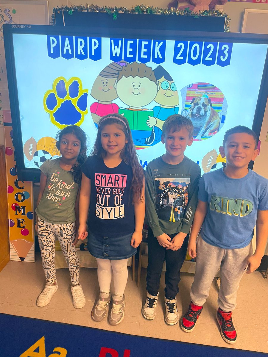 BGFirstGradeFun's tweet photo. Today we wore positive messages & continued reading The Food Group series. This series uses humor to send many positive messages and teaches us important life lessons! #PARPWEEK π https://t.co/QWNiT5xWAT
