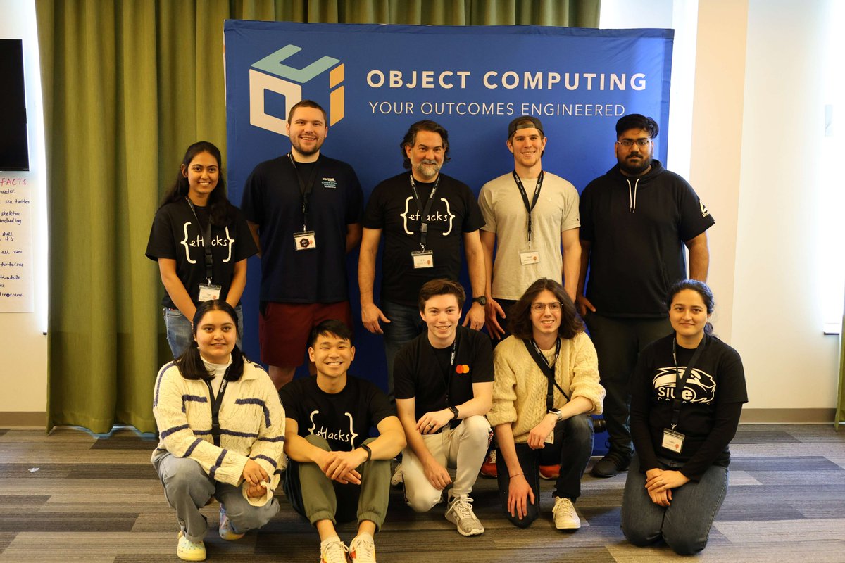 ObjectComputing's tweet image. Congratulations to the winners and participants of @SIUE's eHacks 2023 hack-a-thon event this past weekend!

Representatives from #ObjectComputing enjoyed speaking with the next generation of innovators at this weekend-long event hosted at @DowntownTREX.

#STLMade #SIUE