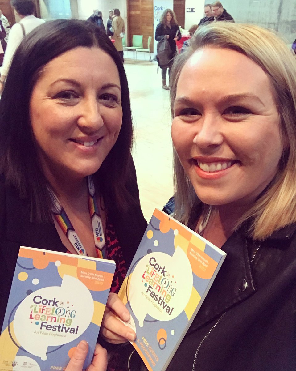 Delighted to be at today’s launch of the 2023 Cork Lifelong Learning Festival @learning_fest with @laura___coleman. With over 370 free events happening over 7 days, there’s an event for everyone! Investigate, Participate, Celebrate! corklearningfestival.ie #corkcelebrateslearning
