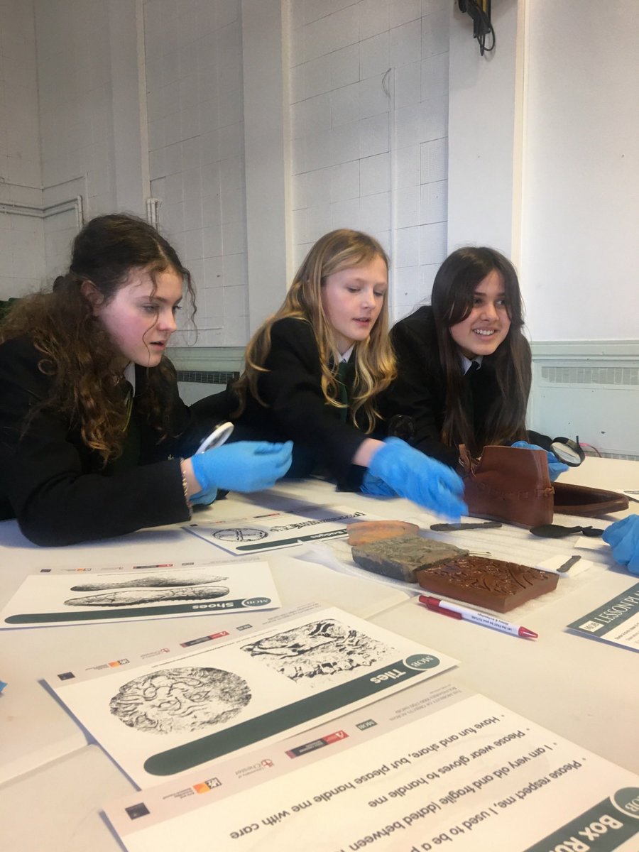 CHSC_History's tweet photo. We were delighted to have Katherine Wilson and Tom Pickles from the University of Chester into our school today to deliver a Medieval Object handling session to our year 7 students. https://t.co/14zUbluxen