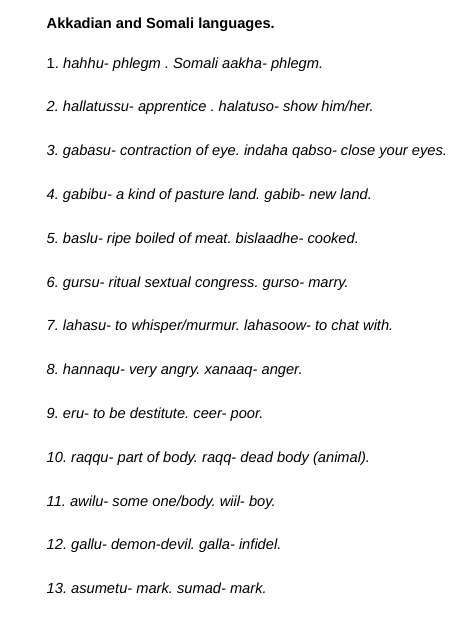 mzeesiraj's tweet photo. mages:-Some #Arabic words in #Assyrian(ancient East Semitic #Akkadian language).Galla-#Borana and Galla #Somali words in #Assyrian.Galla Chief in Horn of #Africa Region(bot R).
Cushites who emigrated from #Mesopotamia via #Magan into #Punt.
@UAE_Africa,@abudhabiturath, @fbmi_uae. https://t.co/H98sTc27Cv