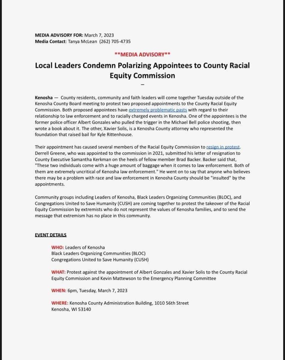 Press conference at 6pm tonight! #Kenosha