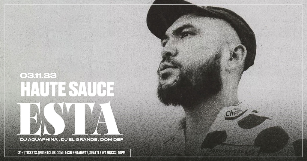 Q Nightclub (@qnightclub) on Twitter photo Been a long time coming… @beatsbyesta returns to Seattle THIS SATURDAY NIGHT at <a href="/HauteSauceSEA/">Haute Sauce</a>!!! We better see you there 😈
Featuring DJ Aquaphina, @djelgrande, & @domthephenom!
🎫 bit.ly/3Yd57yk
🍾 Email VIP@QNIGHTCLUB.COM Been a long time coming… @beatsbyesta returns to Seattle THIS SATURDAY NIGHT at <a href="/HauteSauceSEA/">Haute Sauce</a>!!! We better see you there 😈
Featuring DJ Aquaphina, @djelgrande, & @domthephenom!
🎫 bit.ly/3Yd57yk
🍾 Email VIP@QNIGHTCLUB.COM