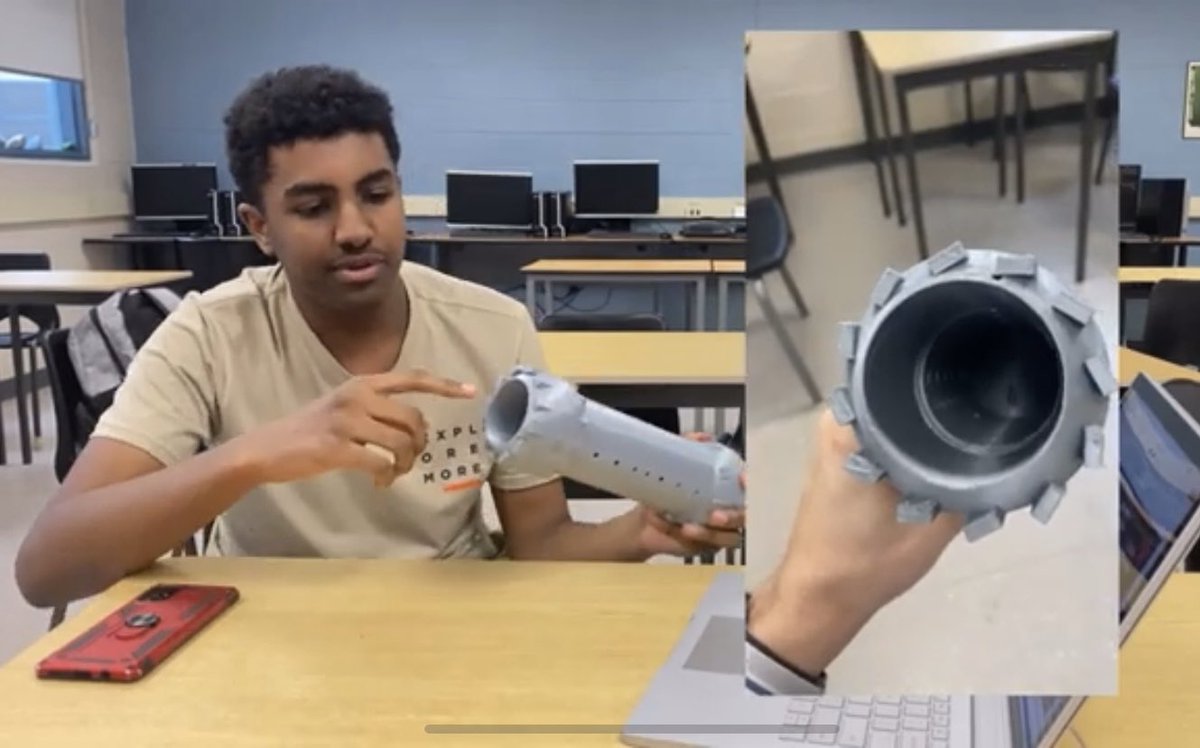 Watch a @peelschools student talk about how the South African designed Hippo Roller water transporter inspired him to invent something to combat Canada’s icy winter driveways. youtu.be/SVZTDnCcAbg #STEAM #STEM #designthinking