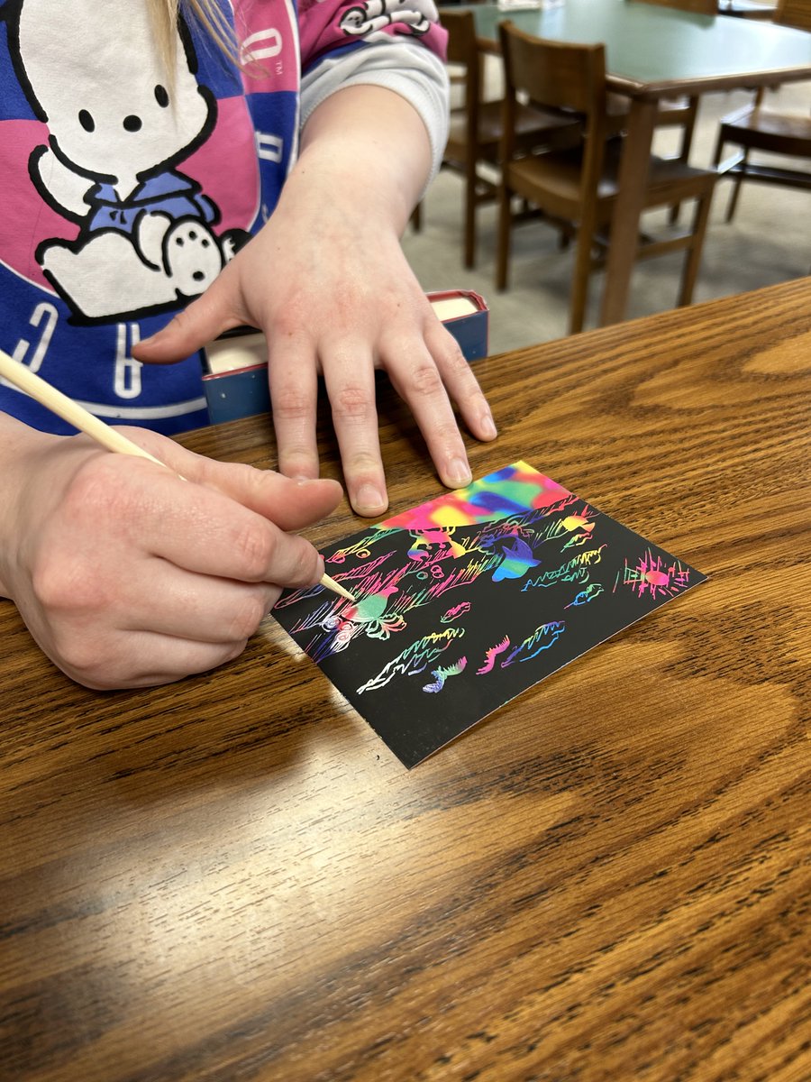 HoltLibrary's tweet image. More low tech/no tech #TeenTech fun in the library. What will you create today? #WSDLibraries